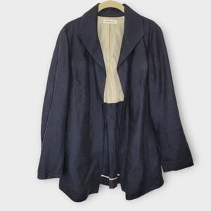 Coldwater Creek Linen Blazer size 10 black
